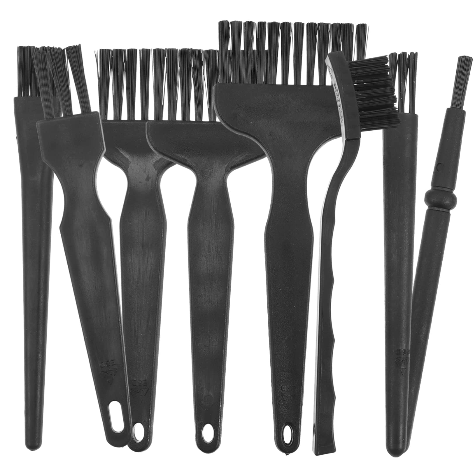 minkissy Pp Material Electric Shaver Brush 8pcs Razor Brush Set Cleaning Tools for Shaver Clipper