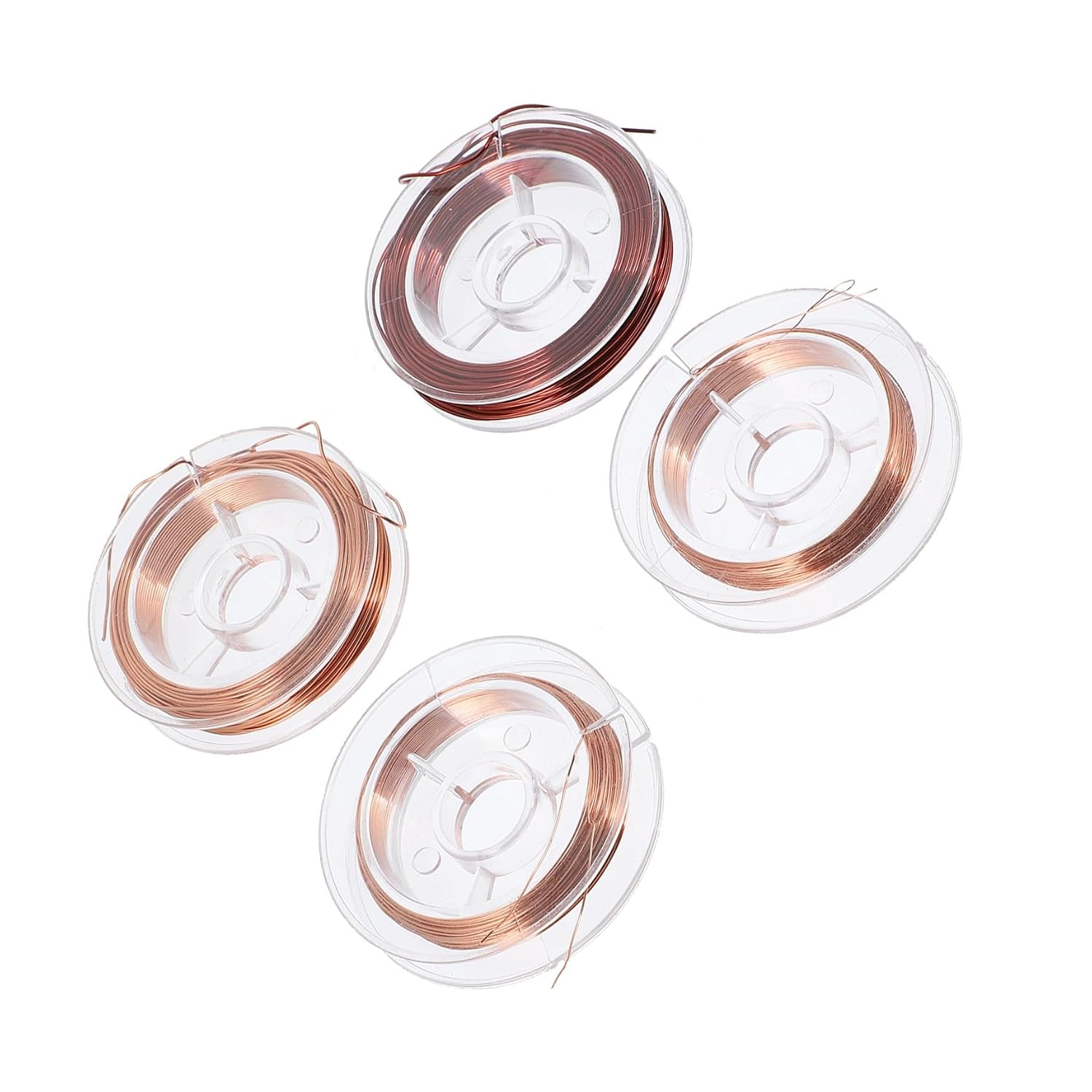4 Rolls Copper Magnet Wire Enameled Conductive Wire for DIY