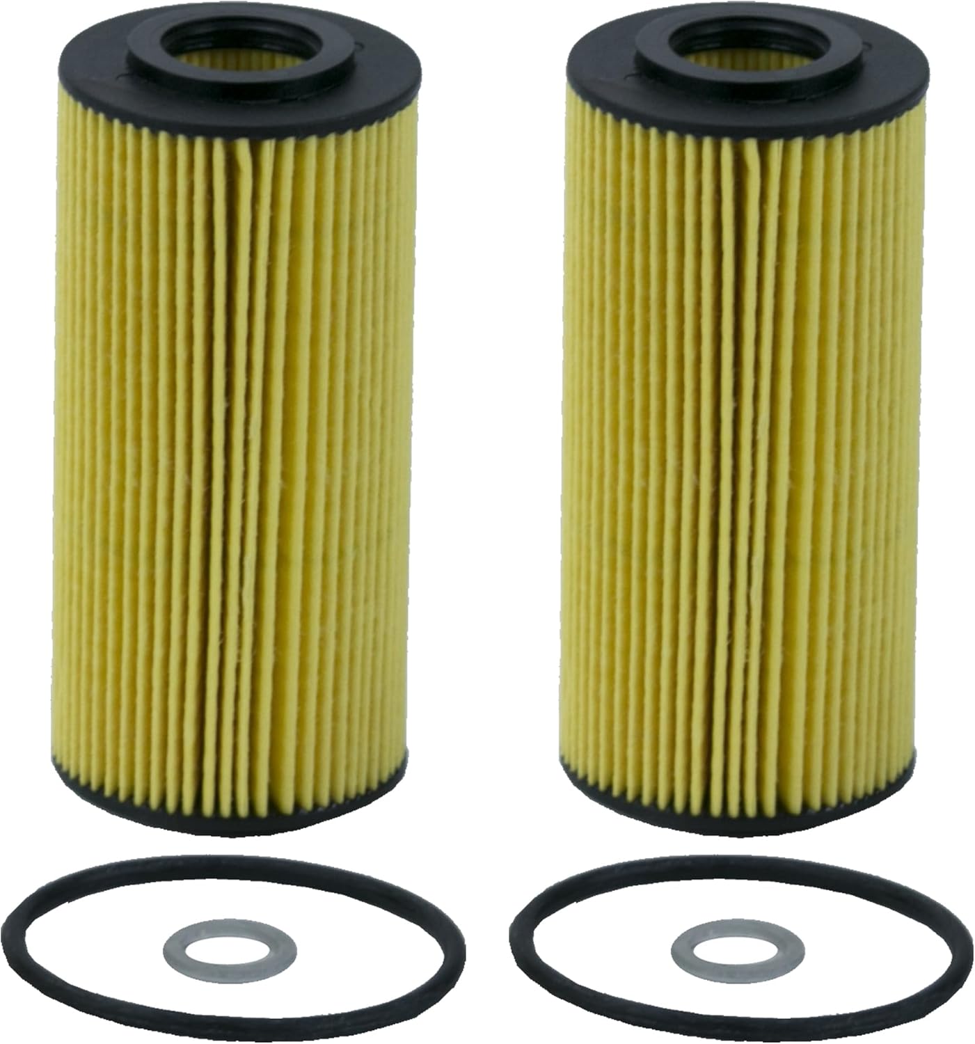 Wix Engine Oil Filter Set Cartridge Lube Metal Free Filt 2 Pieces For Genesis G70 3.3 V6
