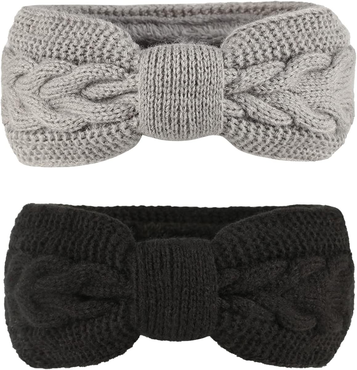 2 pcs Bandeaux Pour Cheveux Femme,Bandeau Femme Hiver Serre,Bandeau