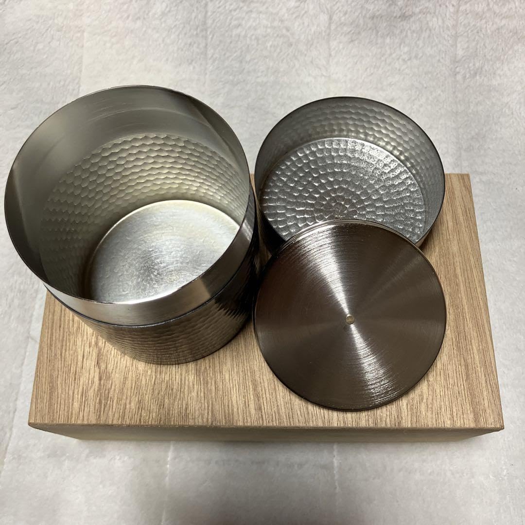 Amazon｜杉金堂 純銅 茶器セット 茶筒 建水こぼし 茶さじ 木箱｜茶筒
