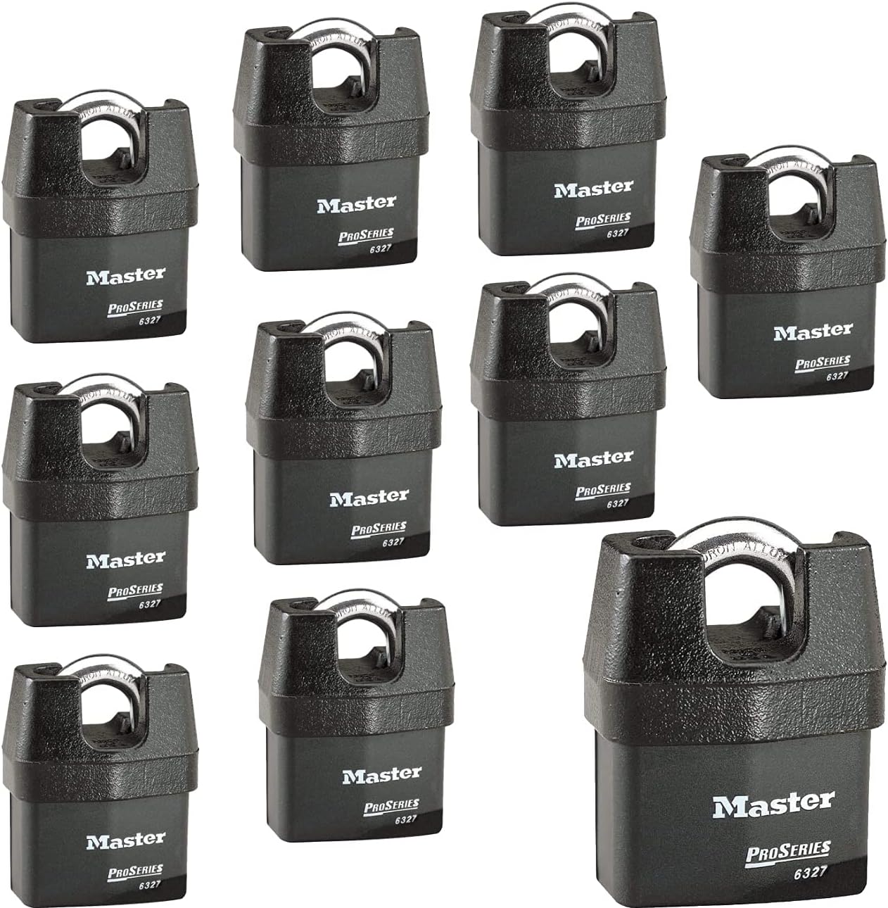 Master Lock Pro Series Padlock - (2) High Security Locks 6327NKA-2 w/BumpStop Technology