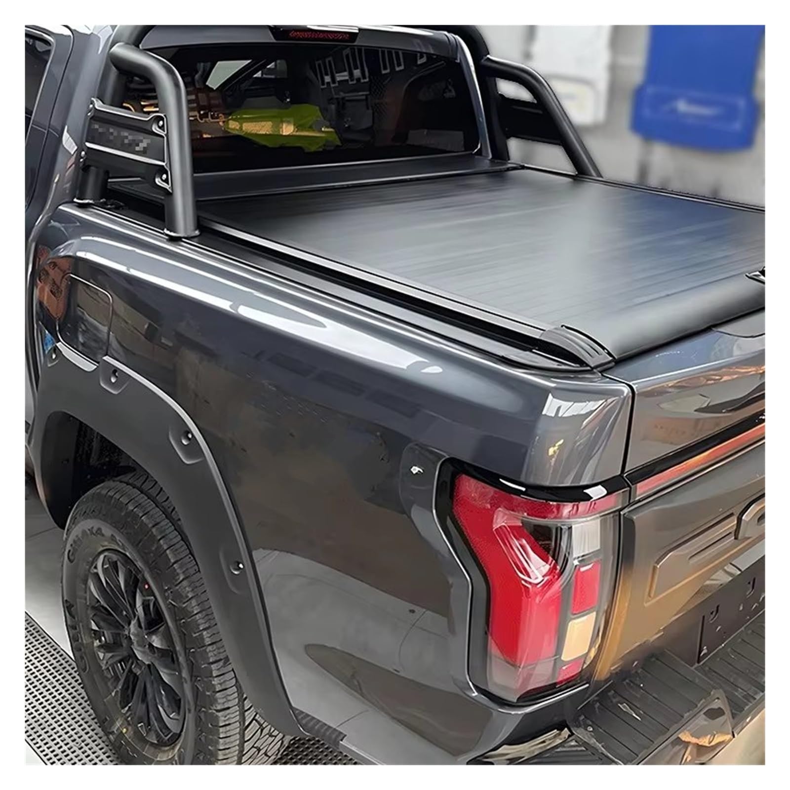 per Foton per Tunland V9 Coperchio per Cassone in Lega Alluminio per Camioncino con Coperchio A Rullo Retrattile Auto Bagagli Protezione Coperchio