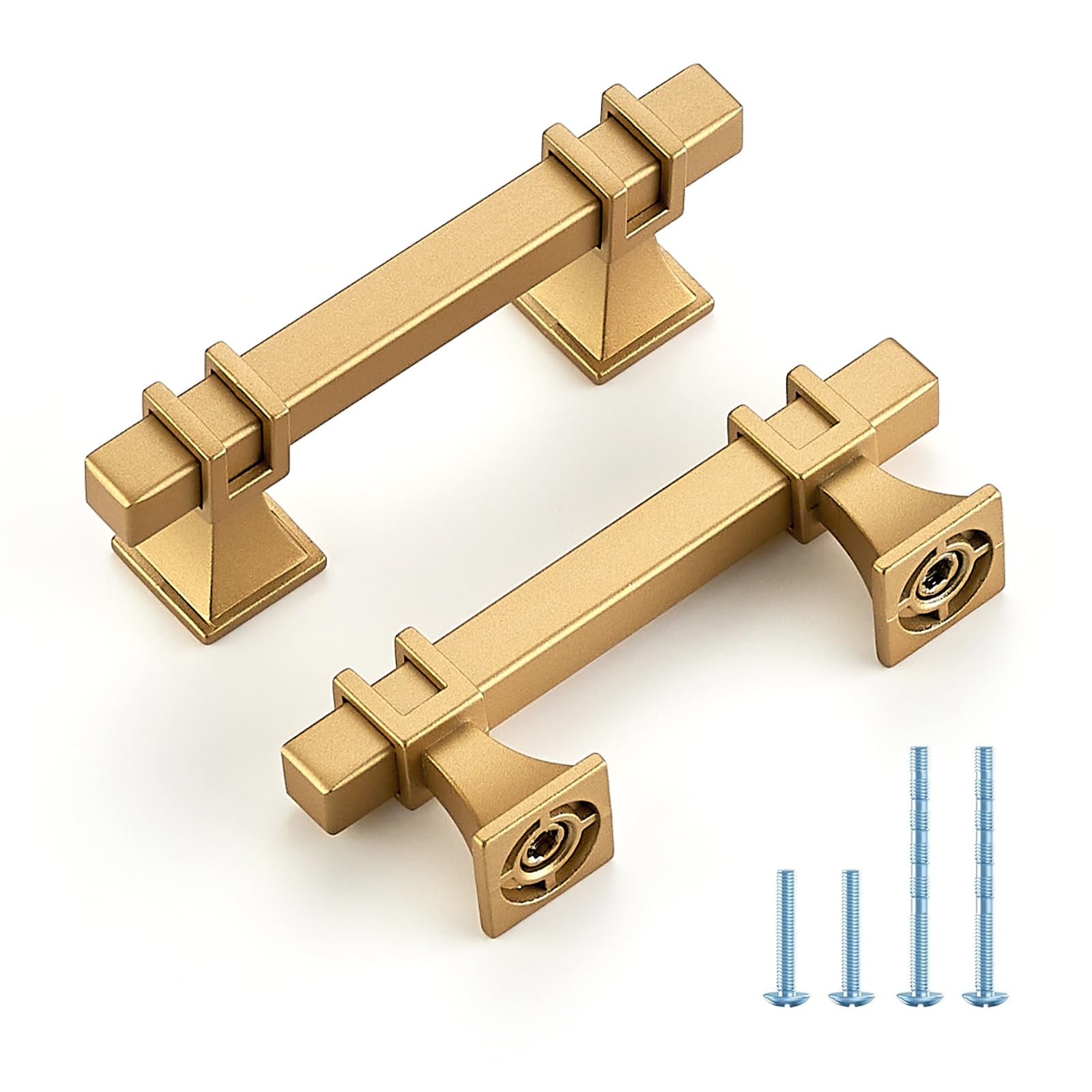 HOME EDIT Gold Pulls Cabinet Handles 2-1/2 Inch 10 Pack