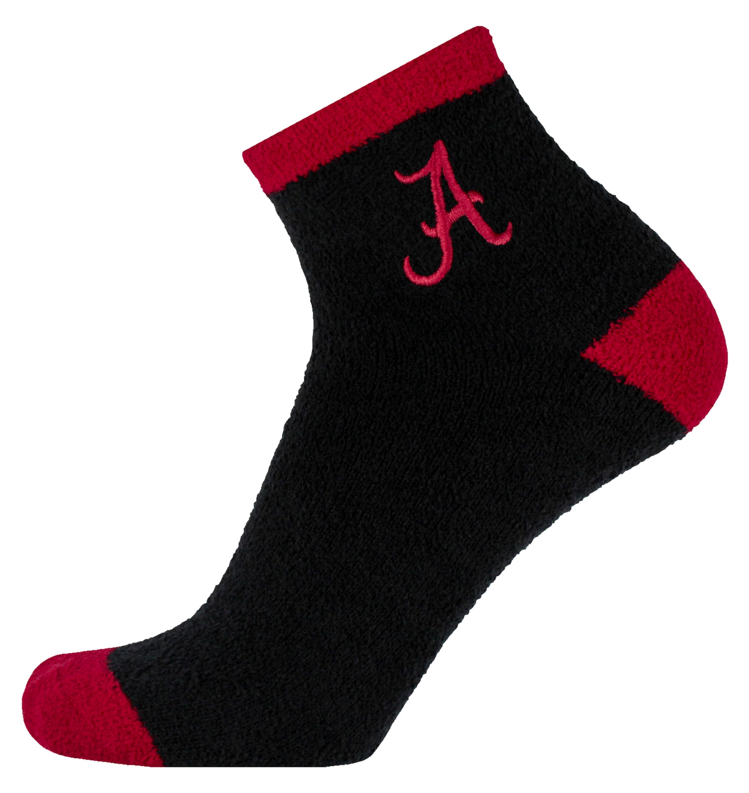 Donegal Bay Alabama Crimson Tide Solid Black Fuzzy Socks