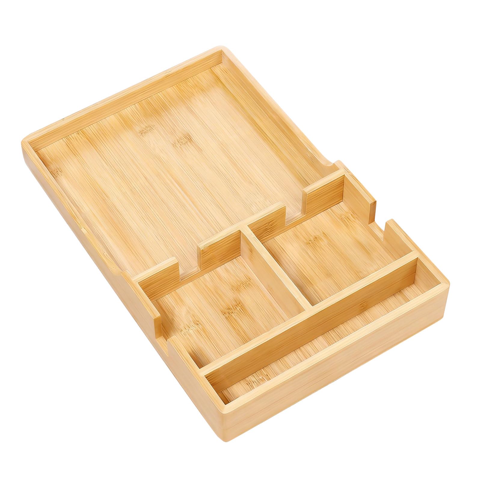 Plateau de service en bois pour canapé, idéal pour les apéritifs en famille