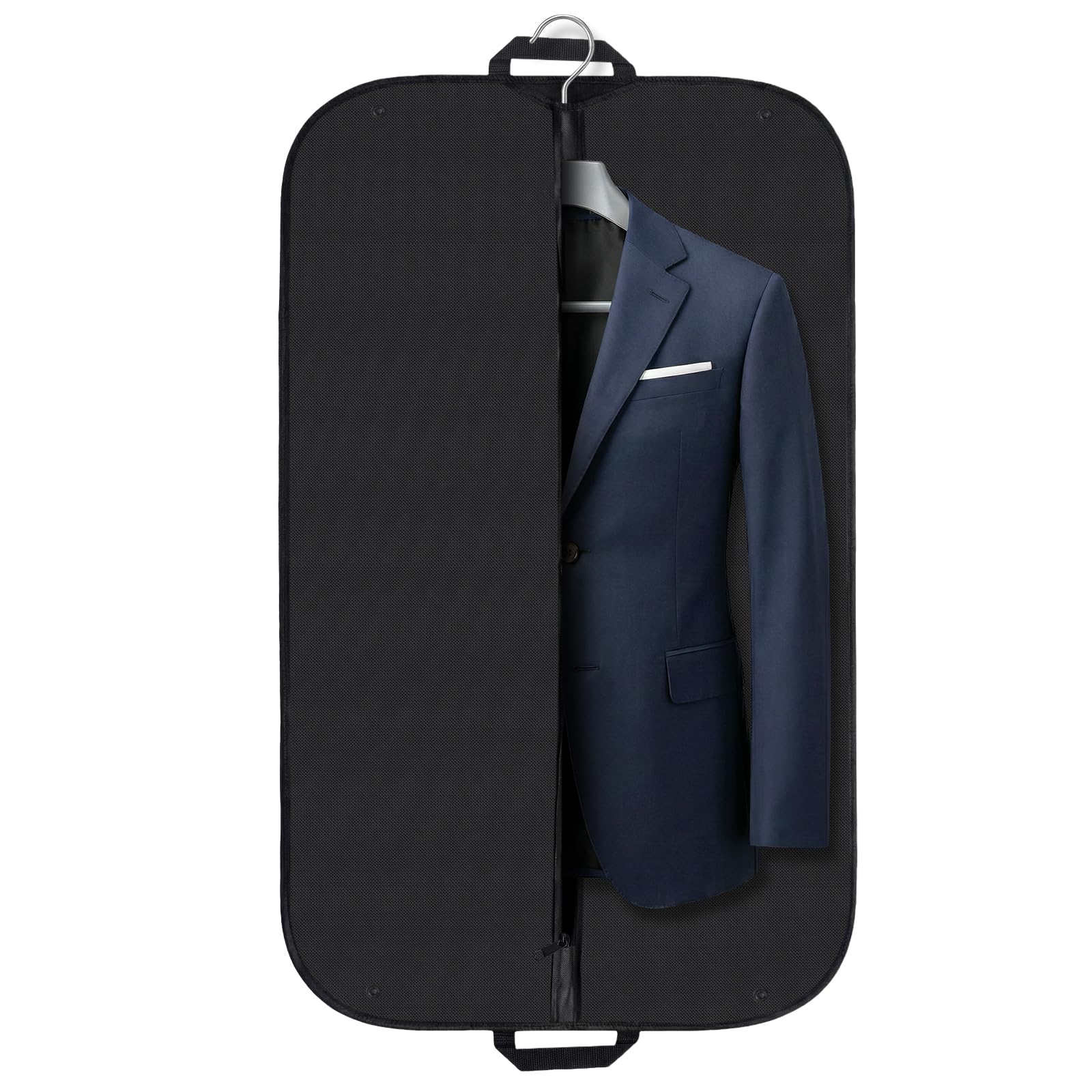 40 Breathable Garment Bag Suit Covers Travel Carrier Bag with Handles Foldover