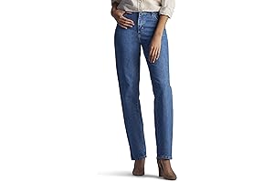 Lee Women's Relaxed Fit All Cotton Straight Leg Jean - Relaxed, Comfortable...