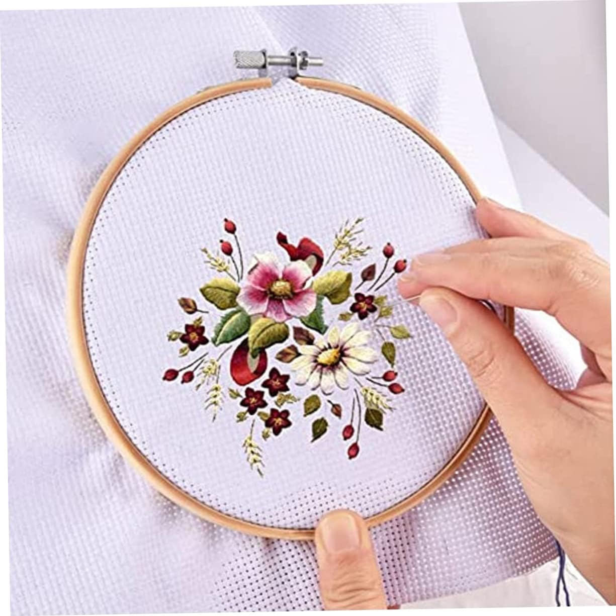 Gadpiparty 8Pcs Cross Stitch Gridding Easy to Use Embroidery Cloth for DIY Crafts Suitable for Needlework Tablecloths and Handbags