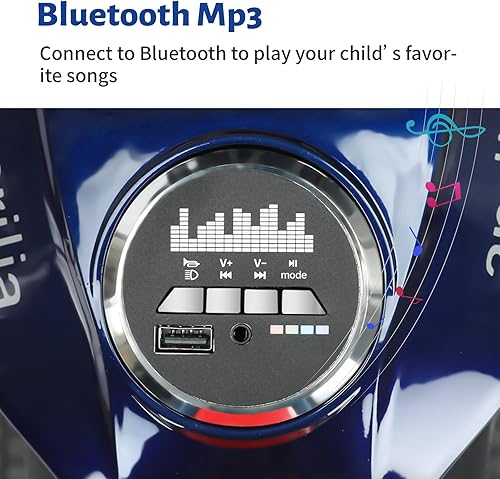 Miniatura 38 de Motocicleta eléctrica de 12 V para niños, motocicleta eléctrica para niños, motocicleta a batería para 3 años de edad, color negro