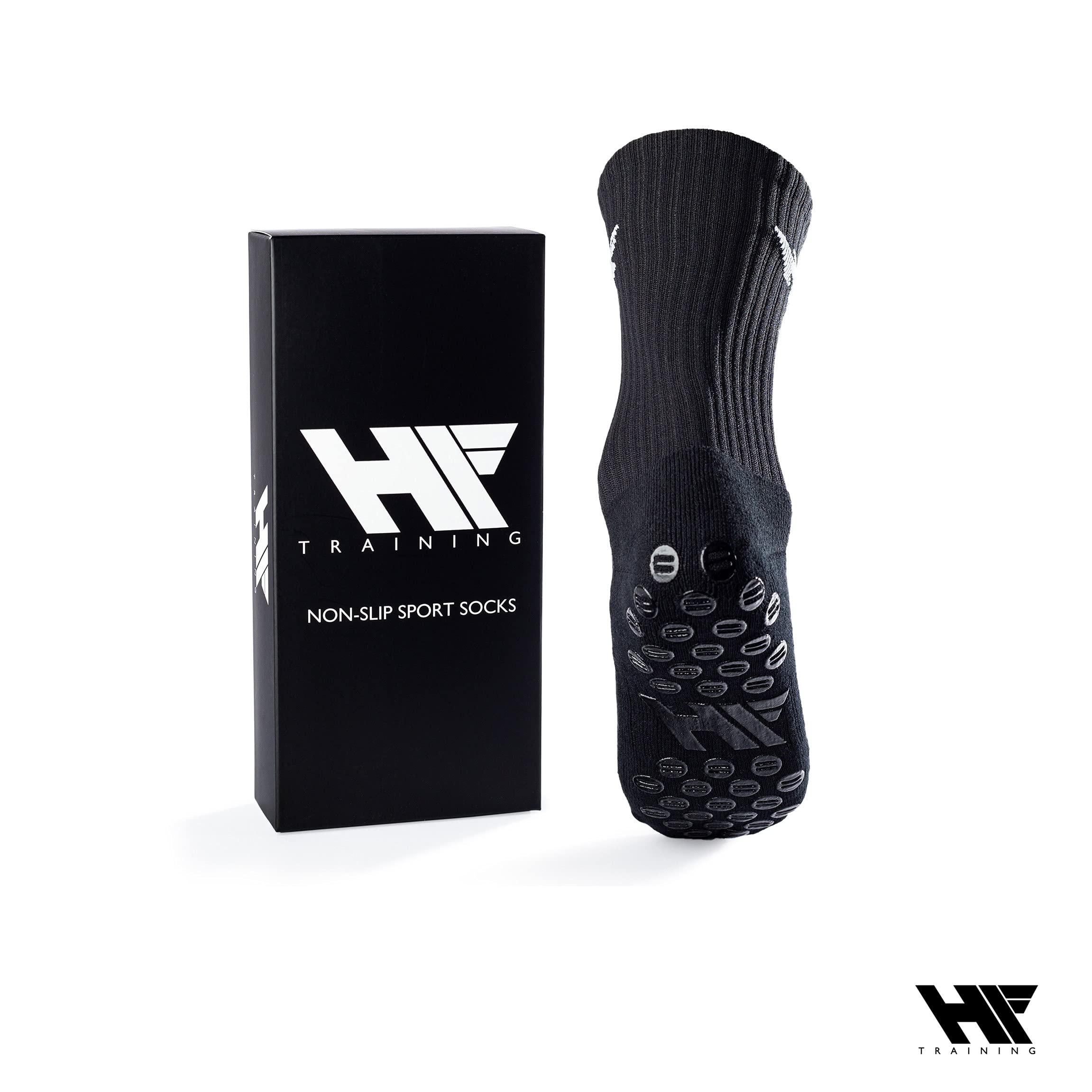 Rutschfeste Fußball Socken mit gummierten Noppen (Unisex) - Fussball-Socken mit Grip für Damen & Herren - Anti-Rutsch Fußballsocken lang - Sportsocken atmungsaktiv