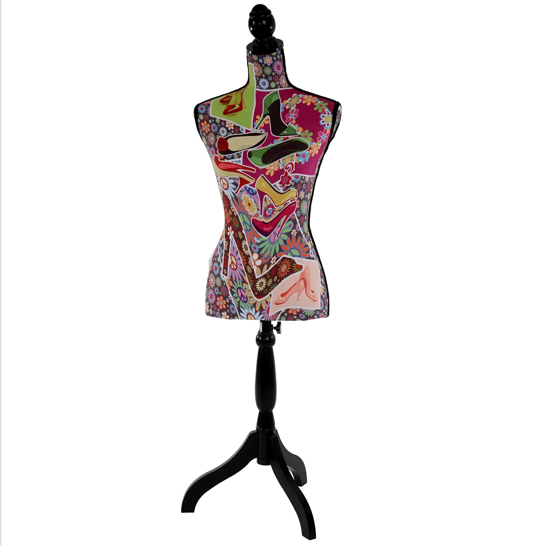 Maniquí T222, maniquí femenino, fibra de vidrio ~ tacón