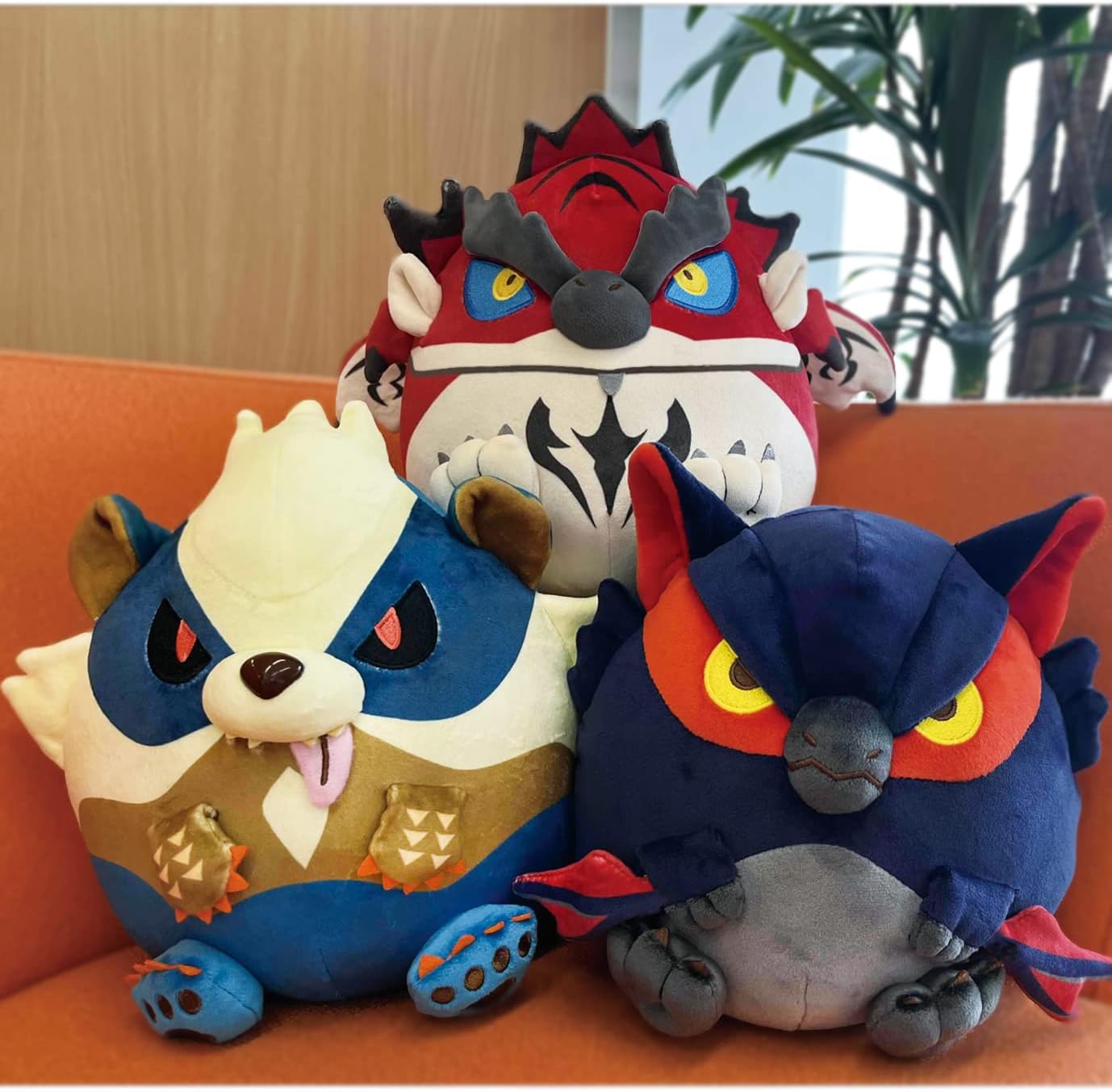Capcom Monster Hunter: Rathalos Fluffy Egg-Shaped Plush image 4