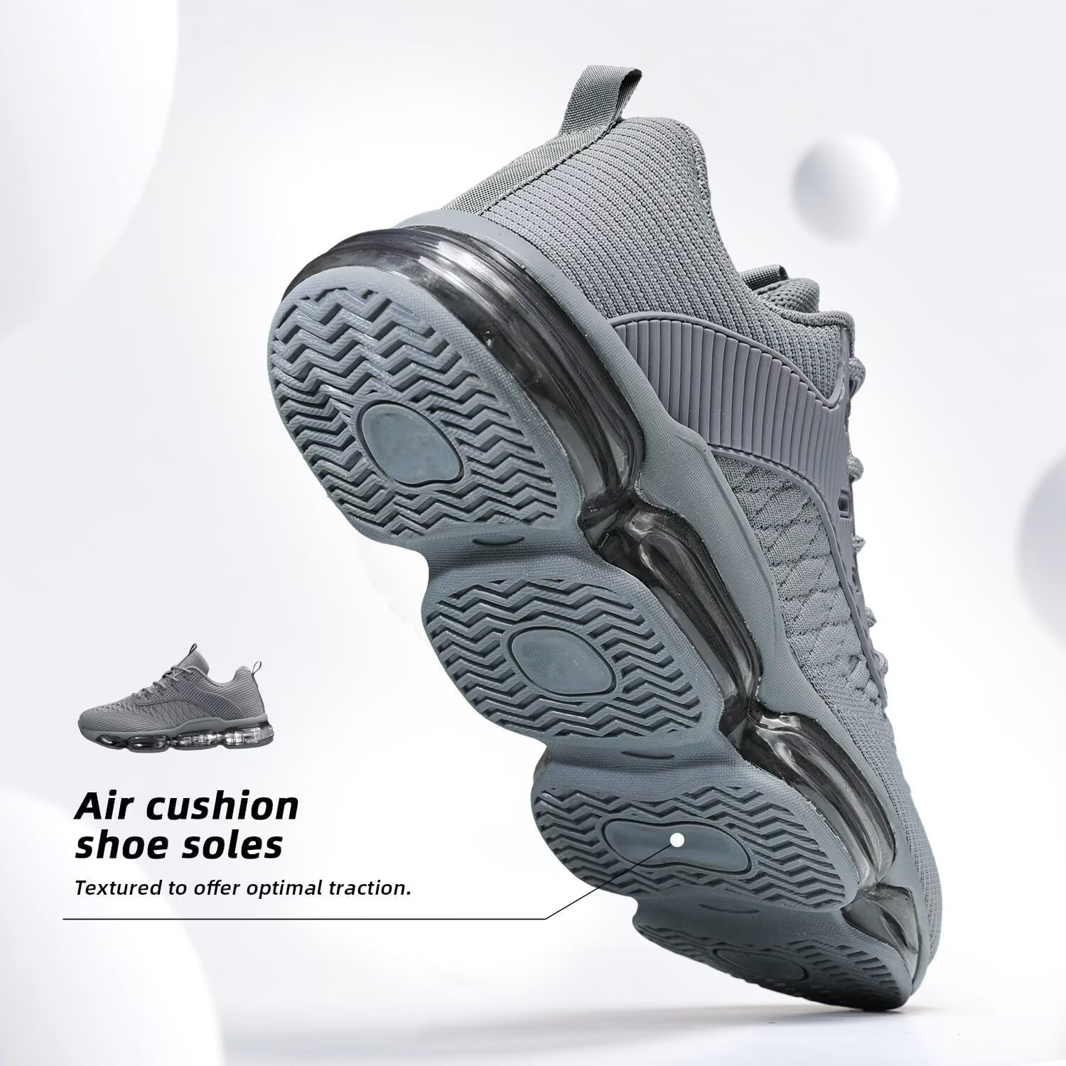 Mens Running Shoes Air Low Top Comfort Walking Lace Up Sneakers Breathable Fashion Tennis Sport Gym Fitness Cross Trainers - Image 5