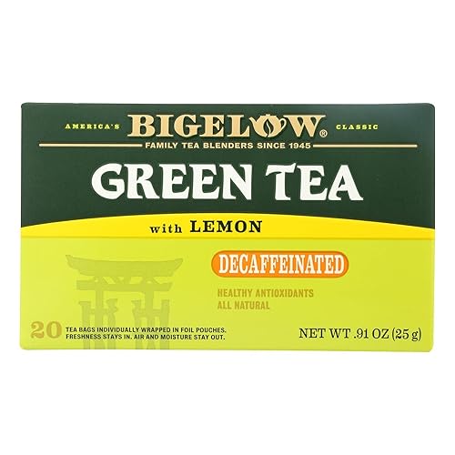 Miniatura 64 de Bigelow Tea Té verde bigelow con bolsas de té de limón con cafeína Caja de 20 contar - Paquete de 6