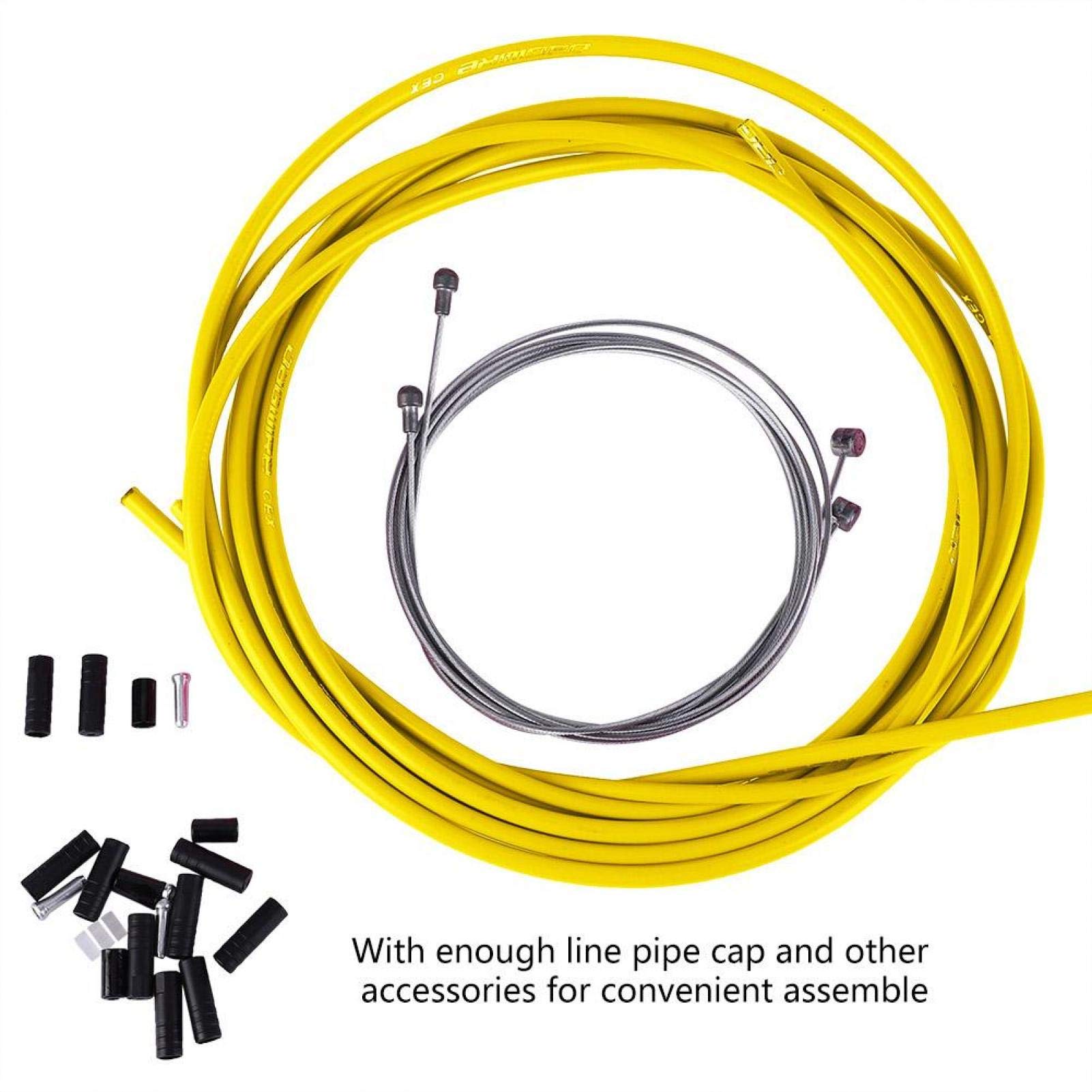 Keenso Cavi per Cambio Bici, Set Guaine per Cavo Cambio Freno Bici Kit Tubi Freno per Bicicletta Accessori per Ciclismo