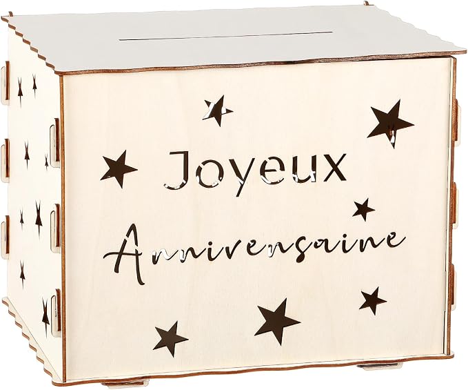 Namalu Urne d’Anniversaire Tirelire Joyeux Anniversaire Boîte à Cartes