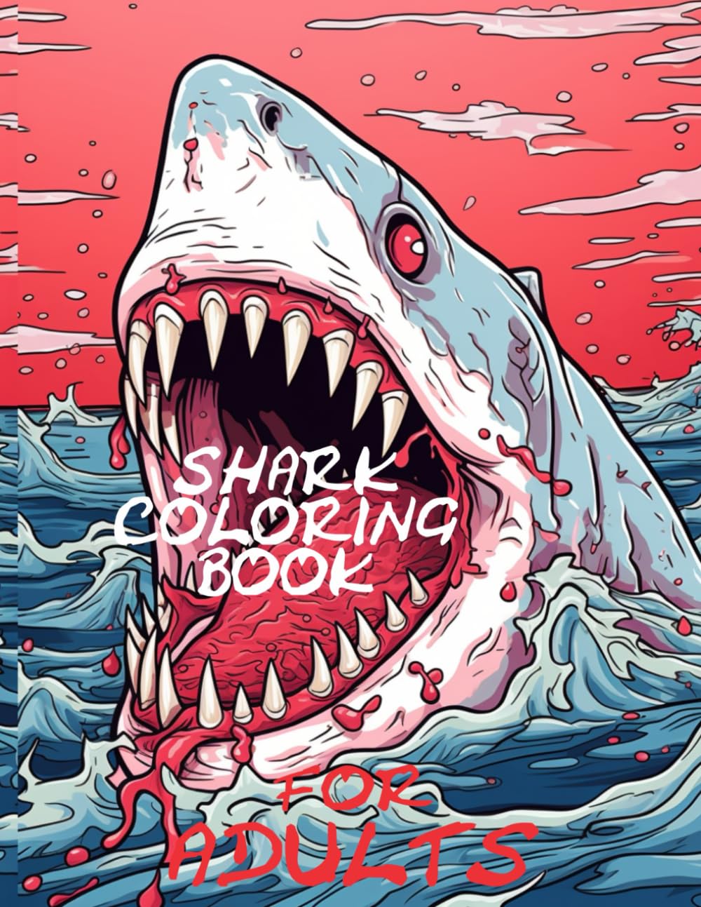 Amazon.com: Shark Coloring Book for Adults: An Adult Coloring Books for ...