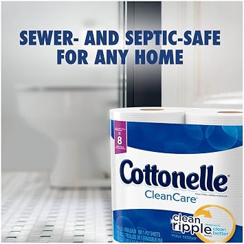Cottonelle Clean Care Double Roll Toilet Paper,12 rolls, 190 Count