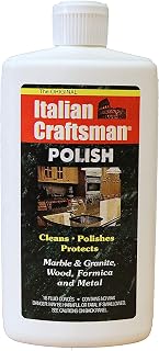 Granite and Marble Polish - Cleans and Protects - Italian Craftsman 16 oz (1 Pack)