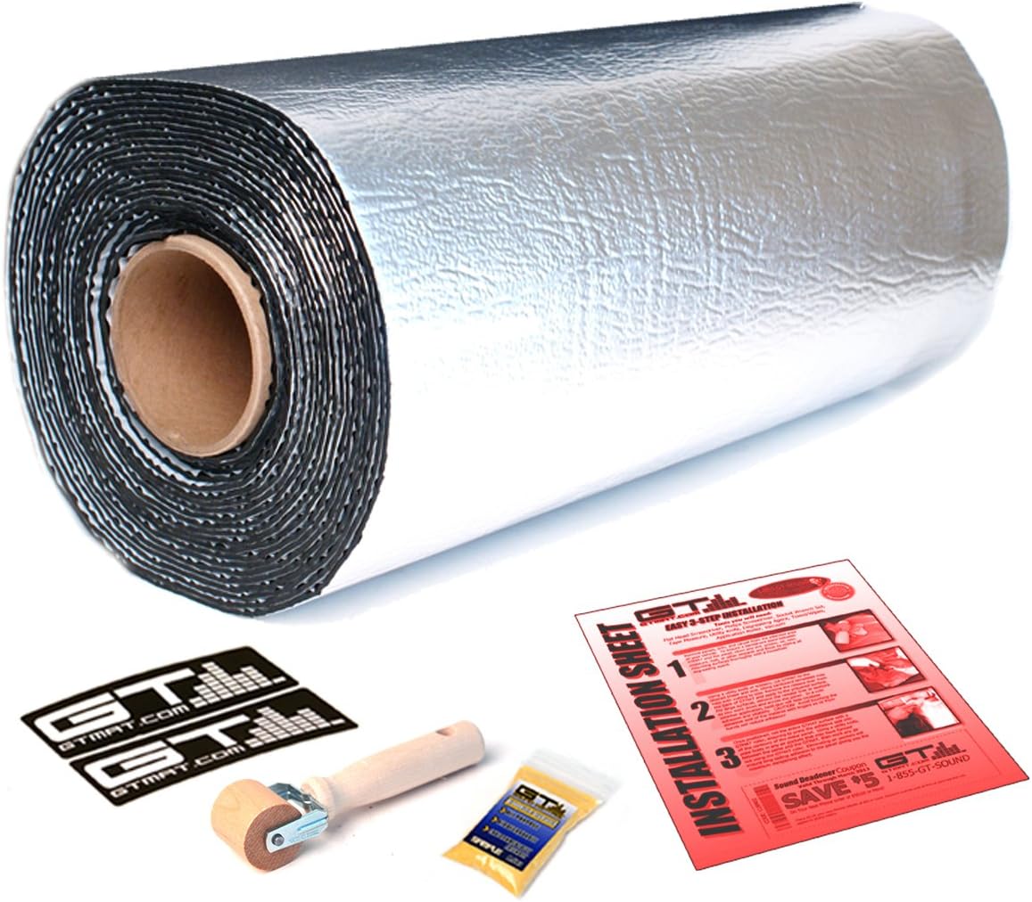 15 SQFT Car Sound Deadener 110mil Automotive Noise Heat Insulation Roll 18" x 10'