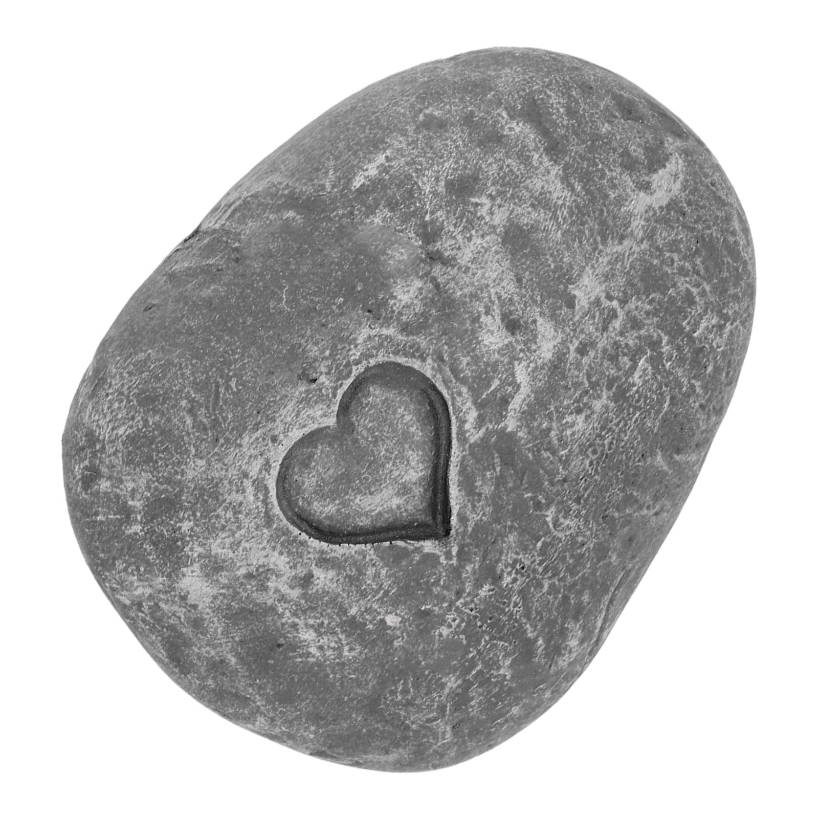 Fdit Piedra Conmemorativa para Mascotas, Piedra de Resina DIY para Gatos y Perros, Marcador de Tumbas con Letras, Guijarros para Interiores y Exteriores, Lápida para Mascotas (Amor Piedra Gris)