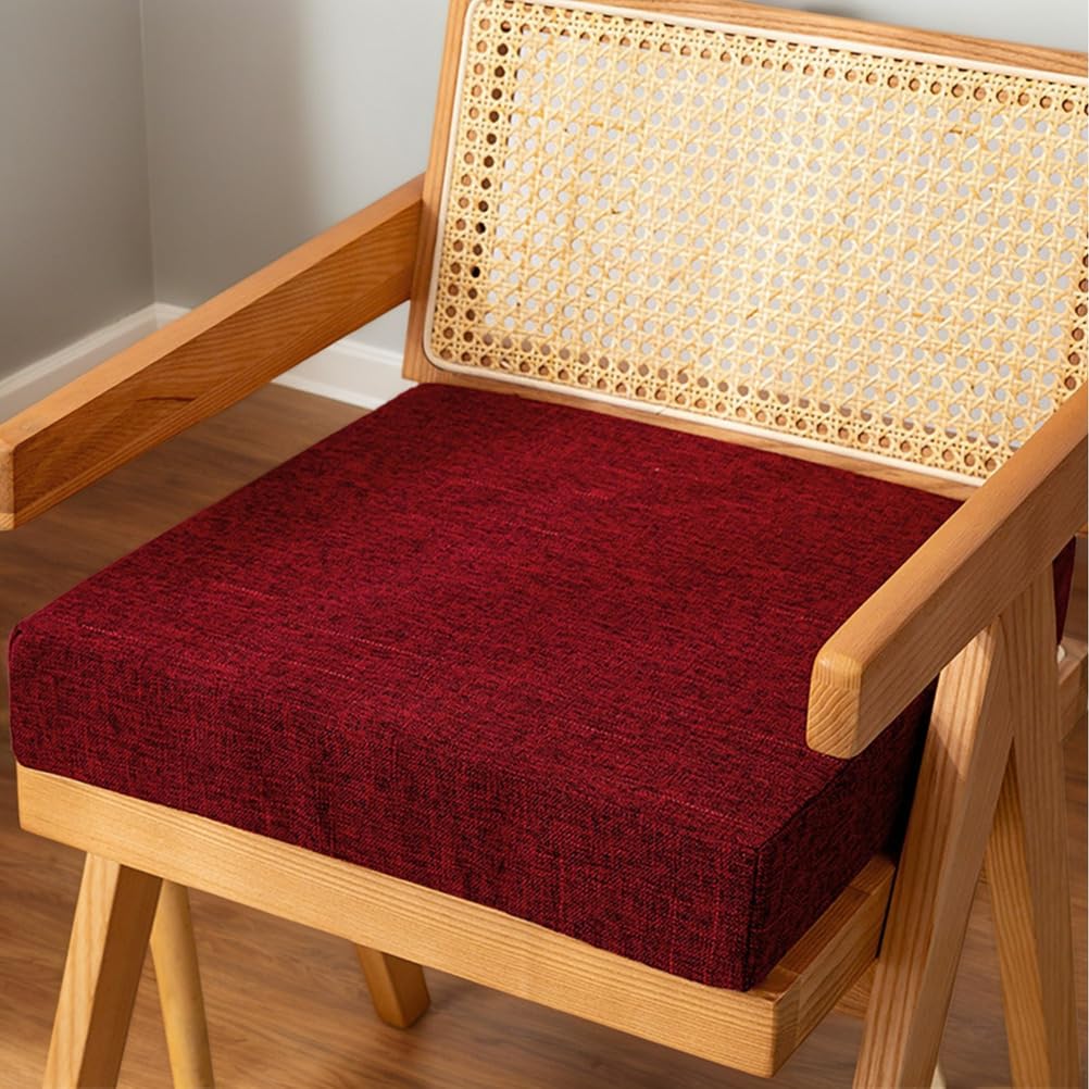 Cojines de asiento de lino perfectos para decorar las sillas del comedor y terraza