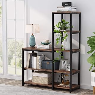 12 Bookcase Ideas Living Room for Smart Storage and Display 70 Tribesigns 5-Tier Bookshelf, Ladder Corner Bookshelves Etagere Bookcase,...