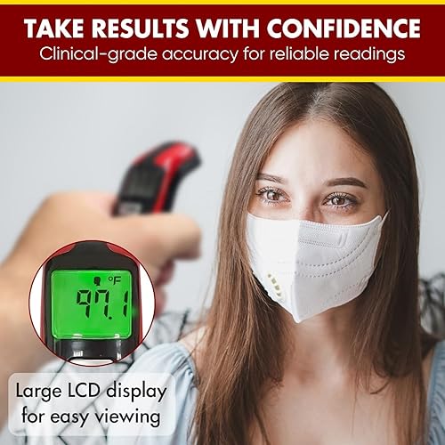 Miniatura 2 de Advocate Termómetro para hablar sin contacto sin contacto para adultos, niños y bebés - Termómetro infrarrojo digital - Resultados clínicos-Habla