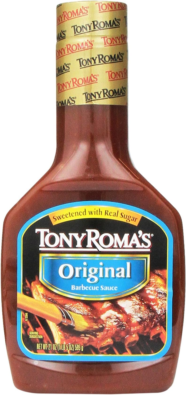 Tony Roma's Barbecue Sauce Original, 21-Ounce Unit (Pack of 6)