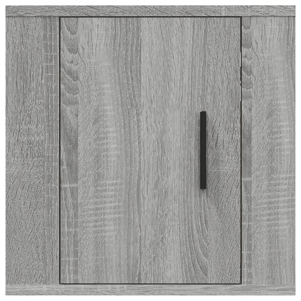 Mueble para TV (2 unidades, 40 x 34,5 x 40 cm), color gris