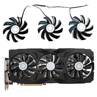 4PIN DC12V 0.40A 85MM PLD09210S12HH GPU Fan Replacement Accessory for MSI GeForce GTX 1060 1070 1070Ti 1080 1080Ti Duke Graphics Card Cooling Fan