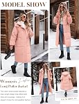 HEEKPEK Womens Long Winter Jackets Puffer Coats Quilted Thicken Warm Puffy Outwear Jacket with Hood and Pockets