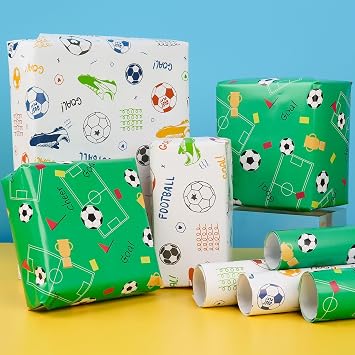 Birthday Gift Wrapping Paper, Kraft Paper Print with Dots Star, Suitable for Birthday, Party, Wedding, Festival Gift Decorations