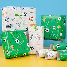 Birthday Gift Wrapping Paper, Kraft Paper Print with Dots Star, Suitable for Birthday, Party, Wedding, Festival Gift Decorations