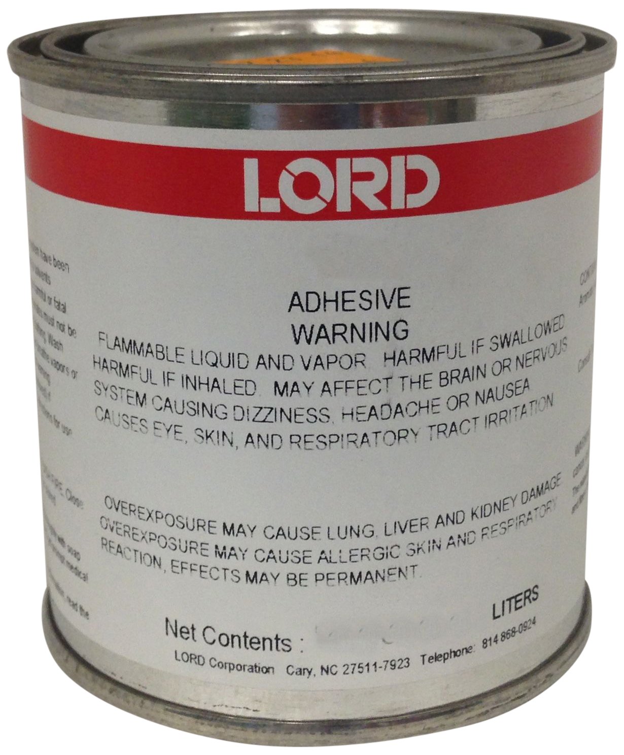 LORD LO30035991 Yellow 312A Epoxy Adhesive Can, 0.5 Pint
