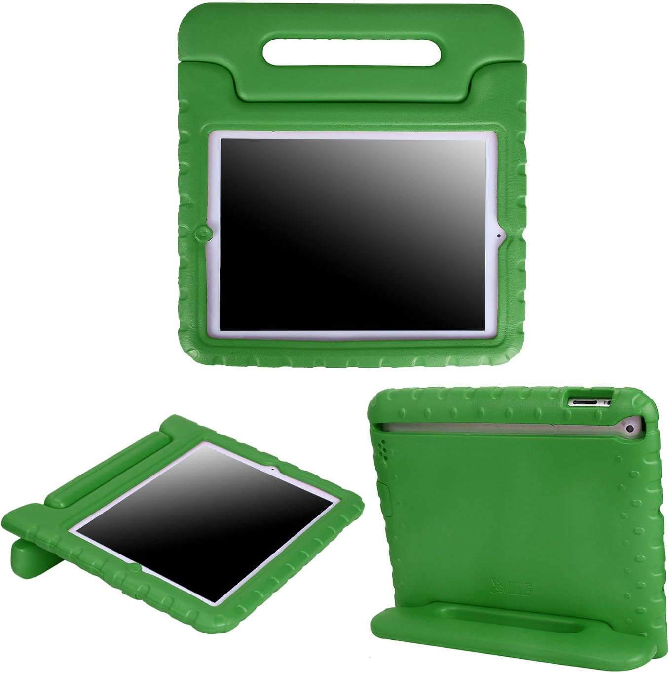 HDE Case for iPad 2 3 4 - Kids Shock Proof Heavy Duty Impact Resistant Protective Cover Handle Stand for Apple iPad 2nd 3rd 4th Generation Tablet (Green)