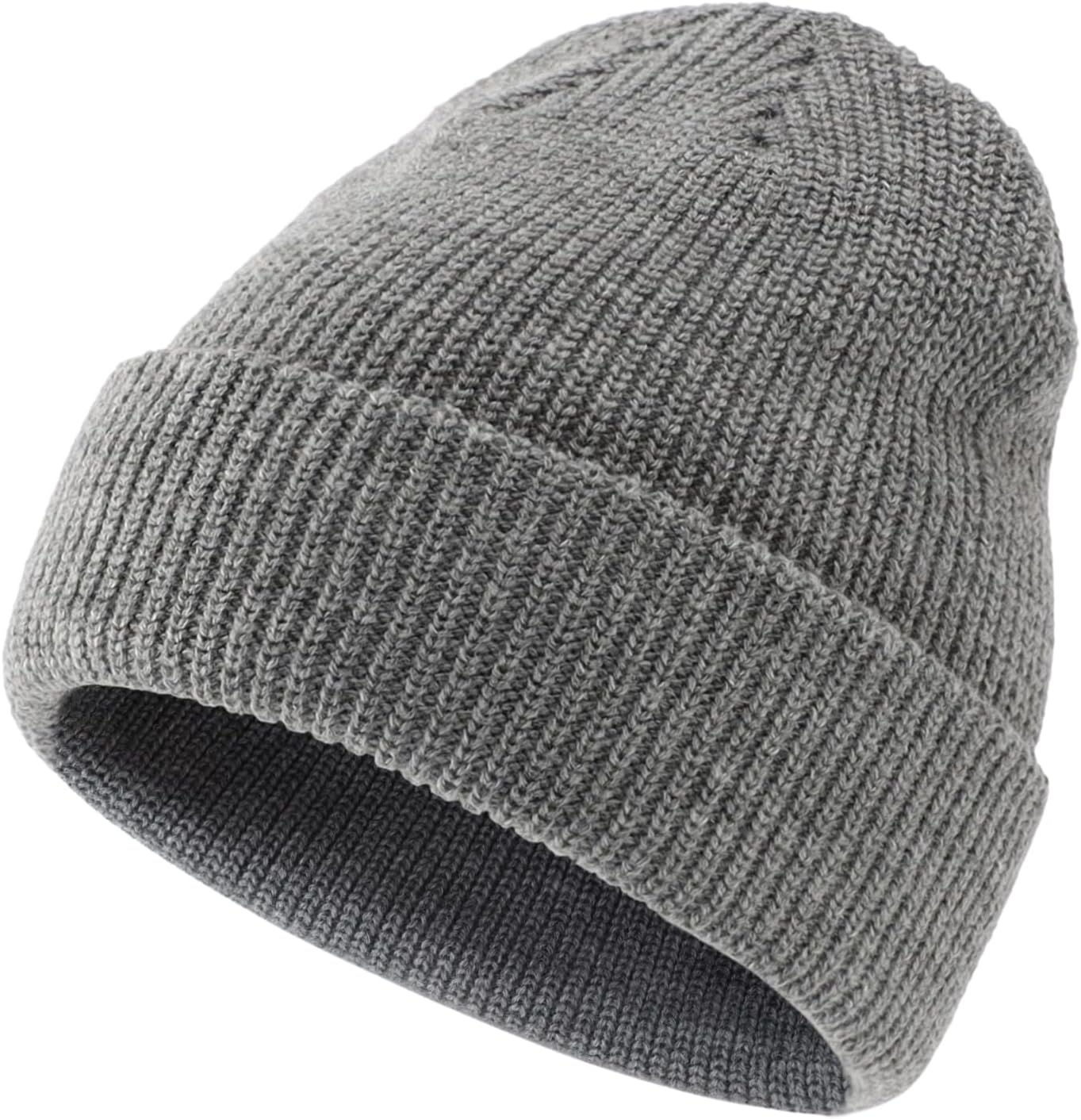 Connectyle Classic Double Layer Knit Beanie Hat Warm Thick Acrylic Winter Hats Daily Cuffed Beanies Watch Hat for Men Women - Image 2