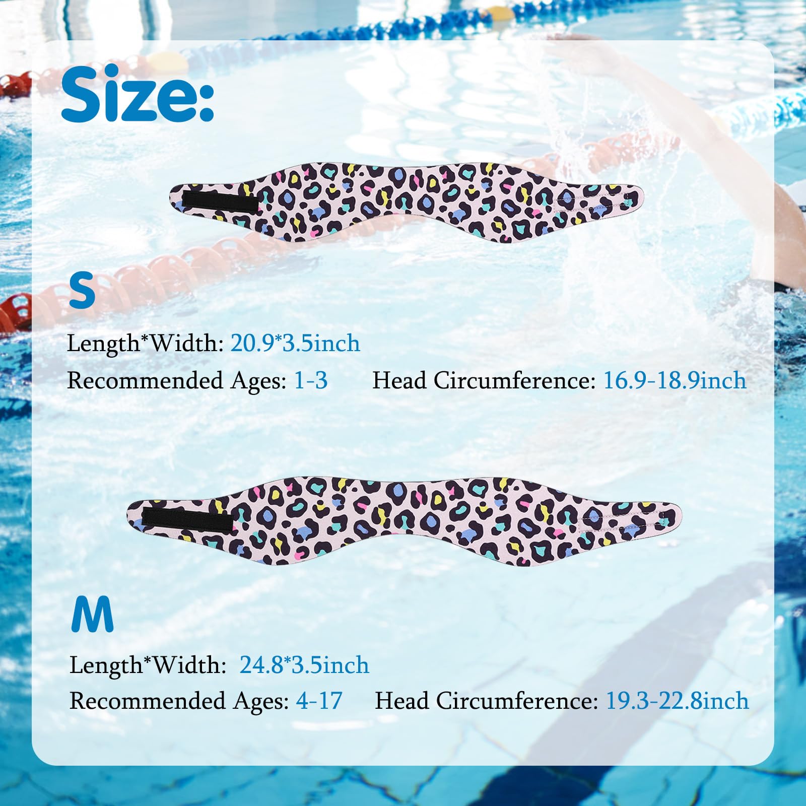 HeySplash Fascia Elastica Da Nuoto Per Orecchi, Fascia Regolabile