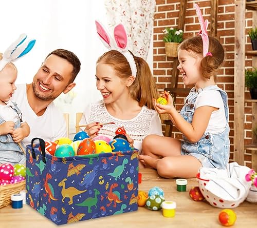 Miniatura 9 de TIBAOLOVER Contenedores rectangulares de almacenamiento con asas, para organizar juguetes de bebé, juguetes para niños, ropa de bebé, libros para