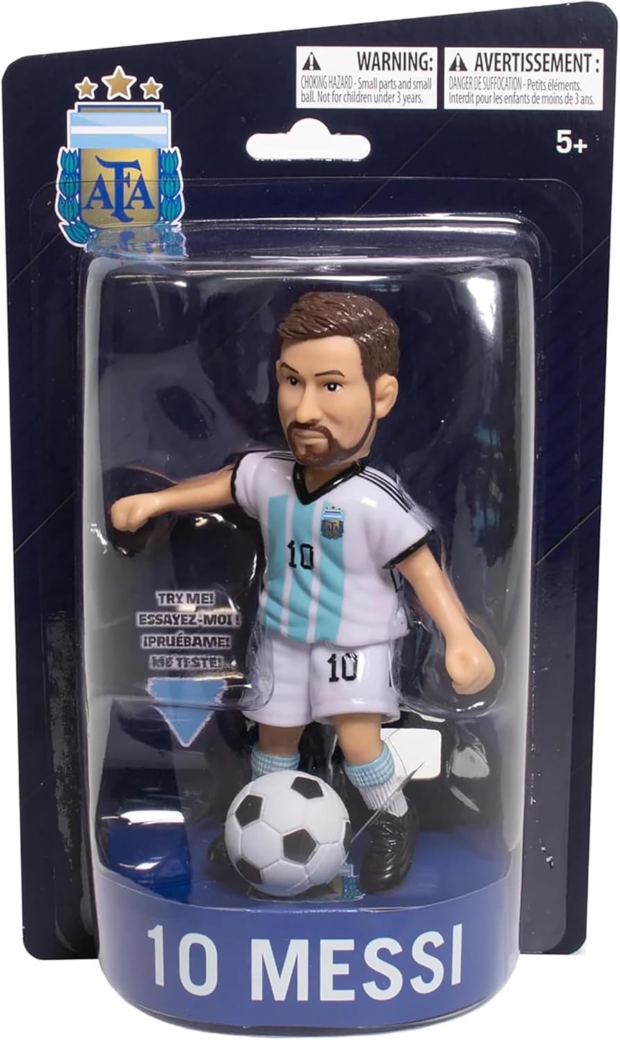 Maccabi Art Official Lionel Messi Argentina Soccer Action Figure, 4.5" Collectible with Movable Arms & Head, Display Stand - Image 4