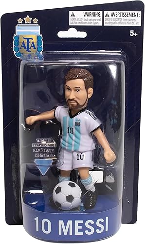 Vista 4 de Maccabi Figura de acción oficial de fútbol del equipo nacional argentino de Lionel Messi, 4.5 pulgadas de alto x 3.5 pulgadas de ancho x 1.5