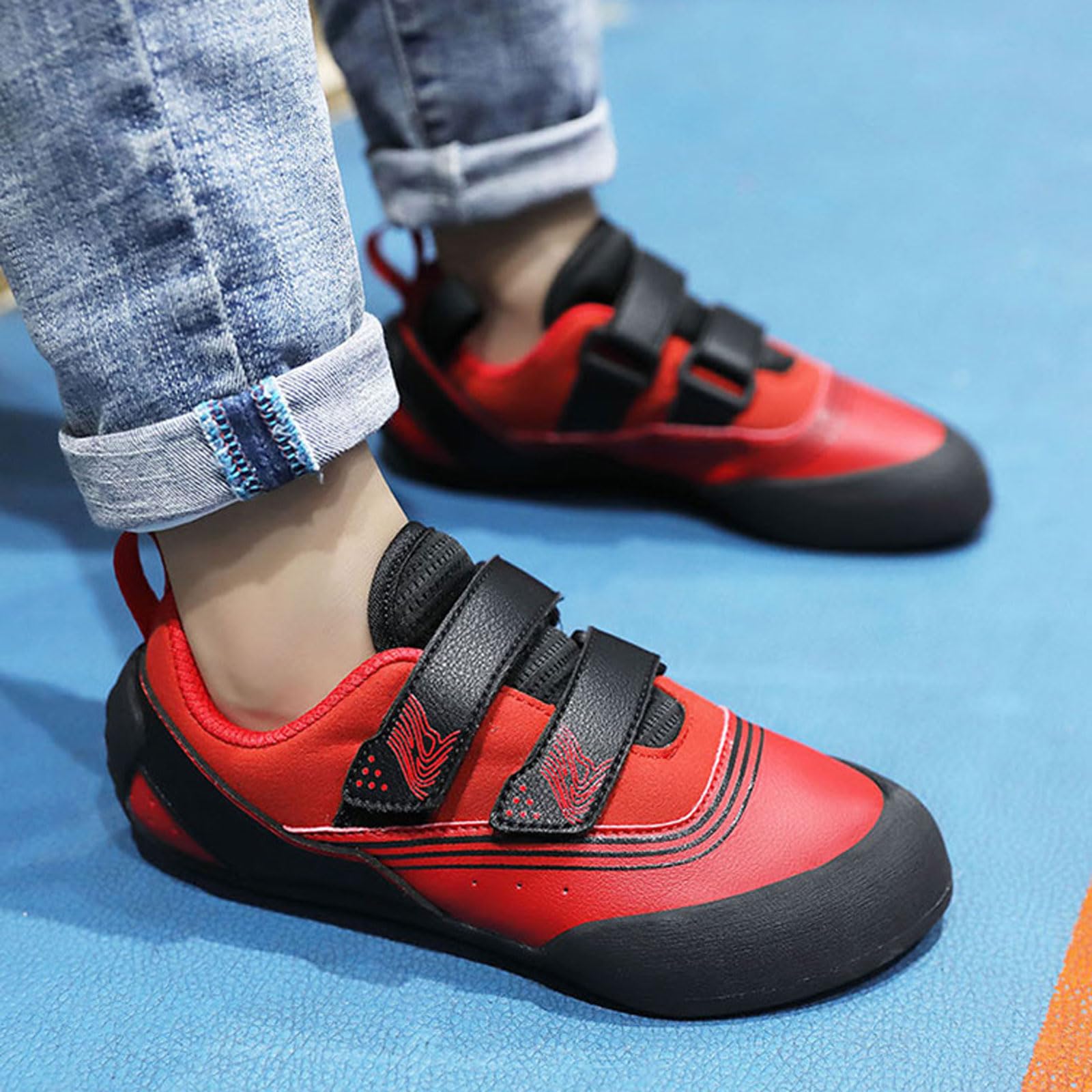 Zapatos de Entrenamiento de Escalada,Pies de Gato para Interior,Zapatos de Escalada para Principiantes,Antideslizante,Agarre Fuerte,Apto para Principiantes en Escalada Indoor.