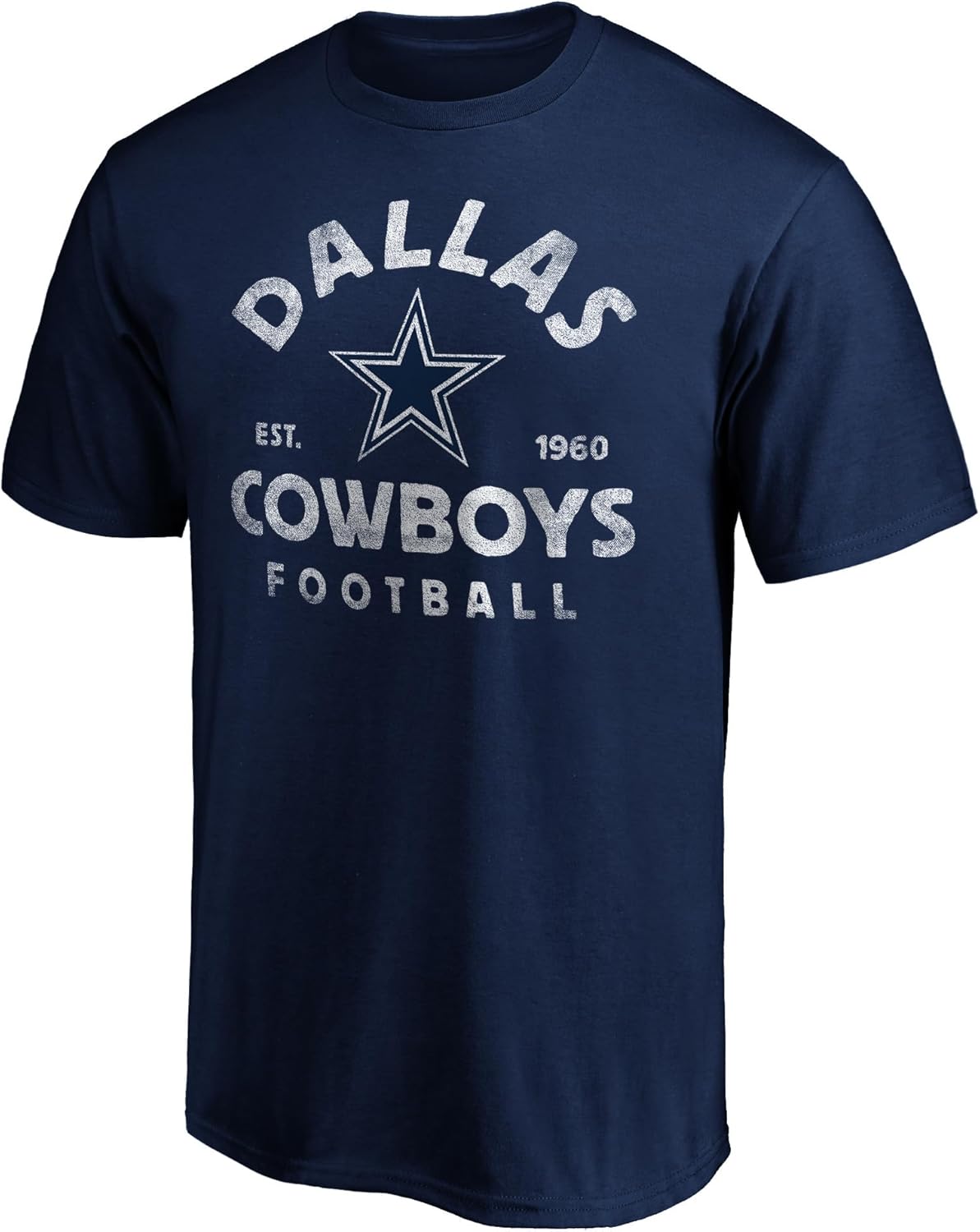 Men's Navy Dallas Cowboys Vintage Arch T-Shirt - Image 2