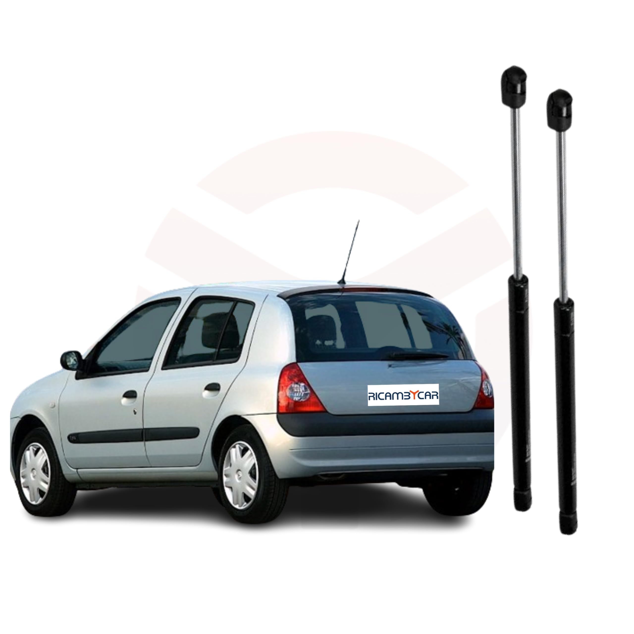 Coppia Molle a Gas Portellone Posteriore Compatibile con Renault CLIO 1998 > 2005