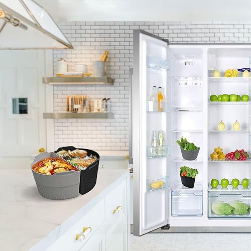 Miniatura 5 de WISRIGHT Revestimientos de silicona para olla de cocción lenta compatibles con olla de cocción lenta de 6 a 8 cuartos de galón, divisor de cocción