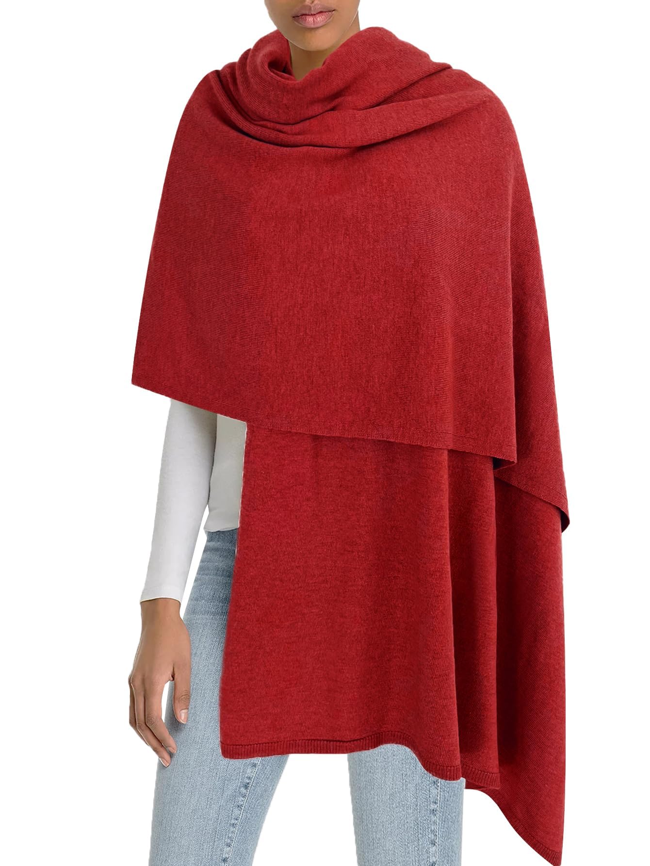 Moss RoseWomen's Shawl Wrap Poncho Ruana Cape Open Front Cardigan Shawls for Fall Winter
