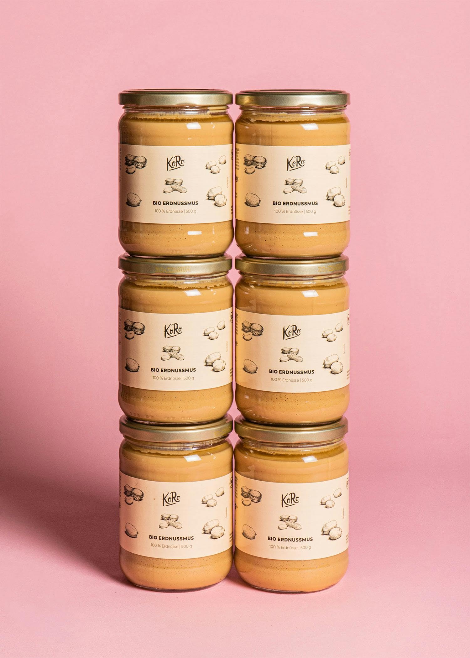 KoRo - Crema di arachidi bio | 6 x 500 g
