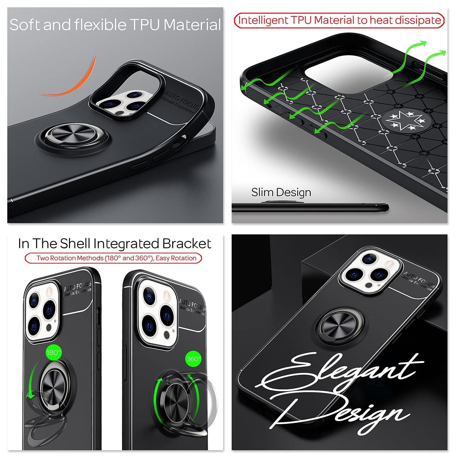 ESR Cover Trasparente compatibile con iPhone 14 Pro Max, Custodia ultra