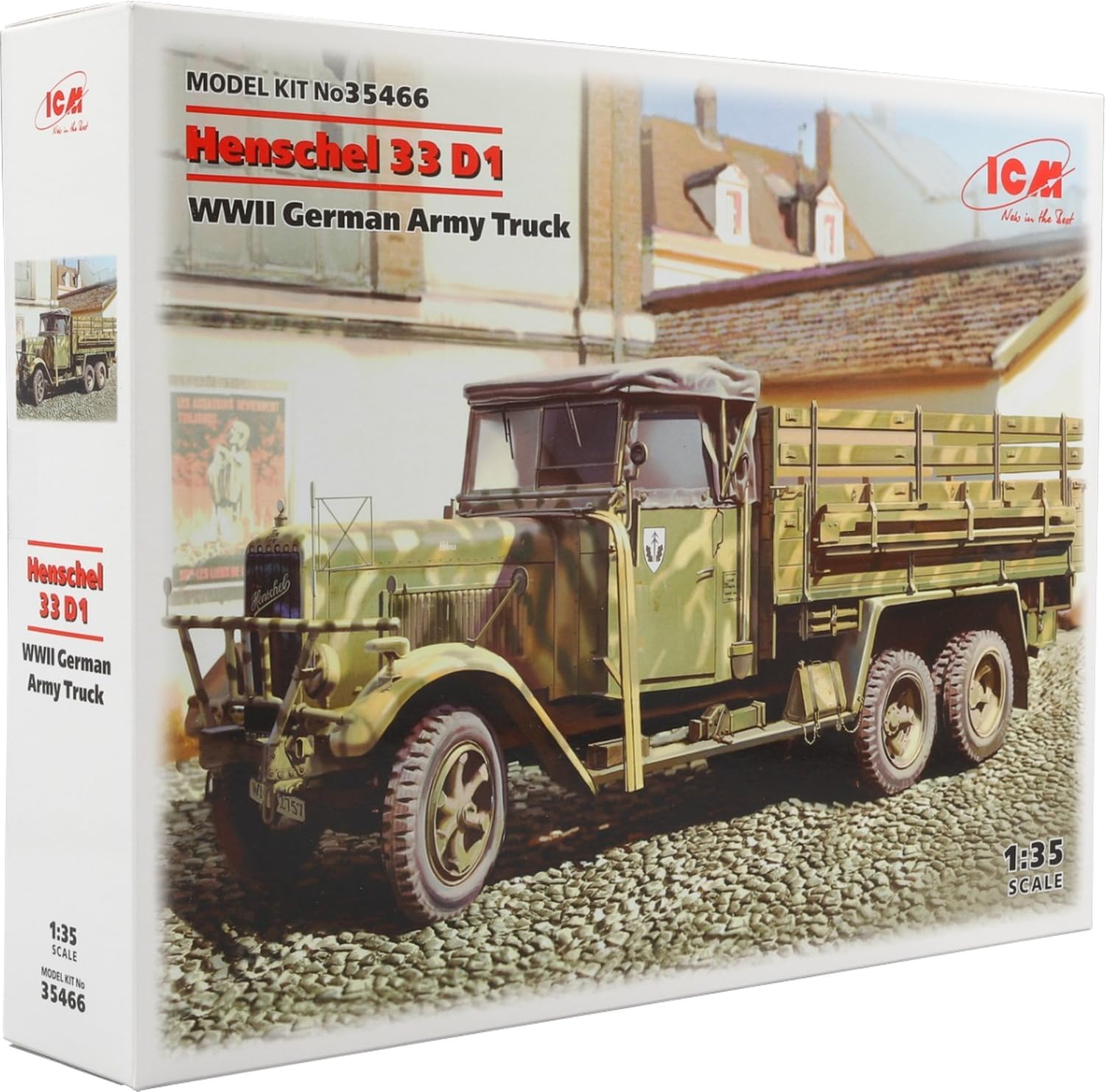 ICM Models Henschel 33 D1 Truck WWII German Truck Building Kit (ICM35466)